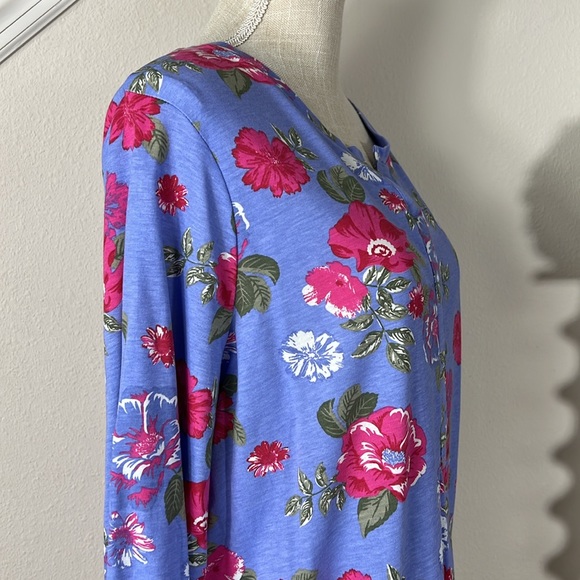Julipa L/XL Purple Floral Blouse - Picture 7 of 13